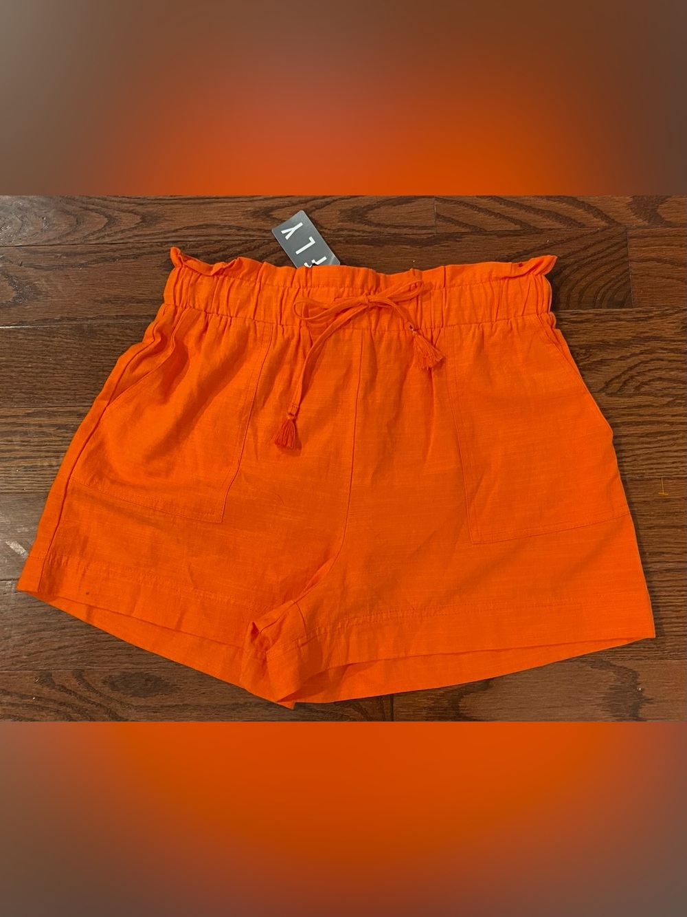 Pinch Shorts NWT Sz L Orange Elastic Drawstring Waist